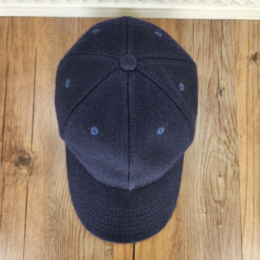 Aether Wool Hat Total Eclipse Blue Strapback Merino Wicking Baseball Dad Cap USA - Picture 6 of 9